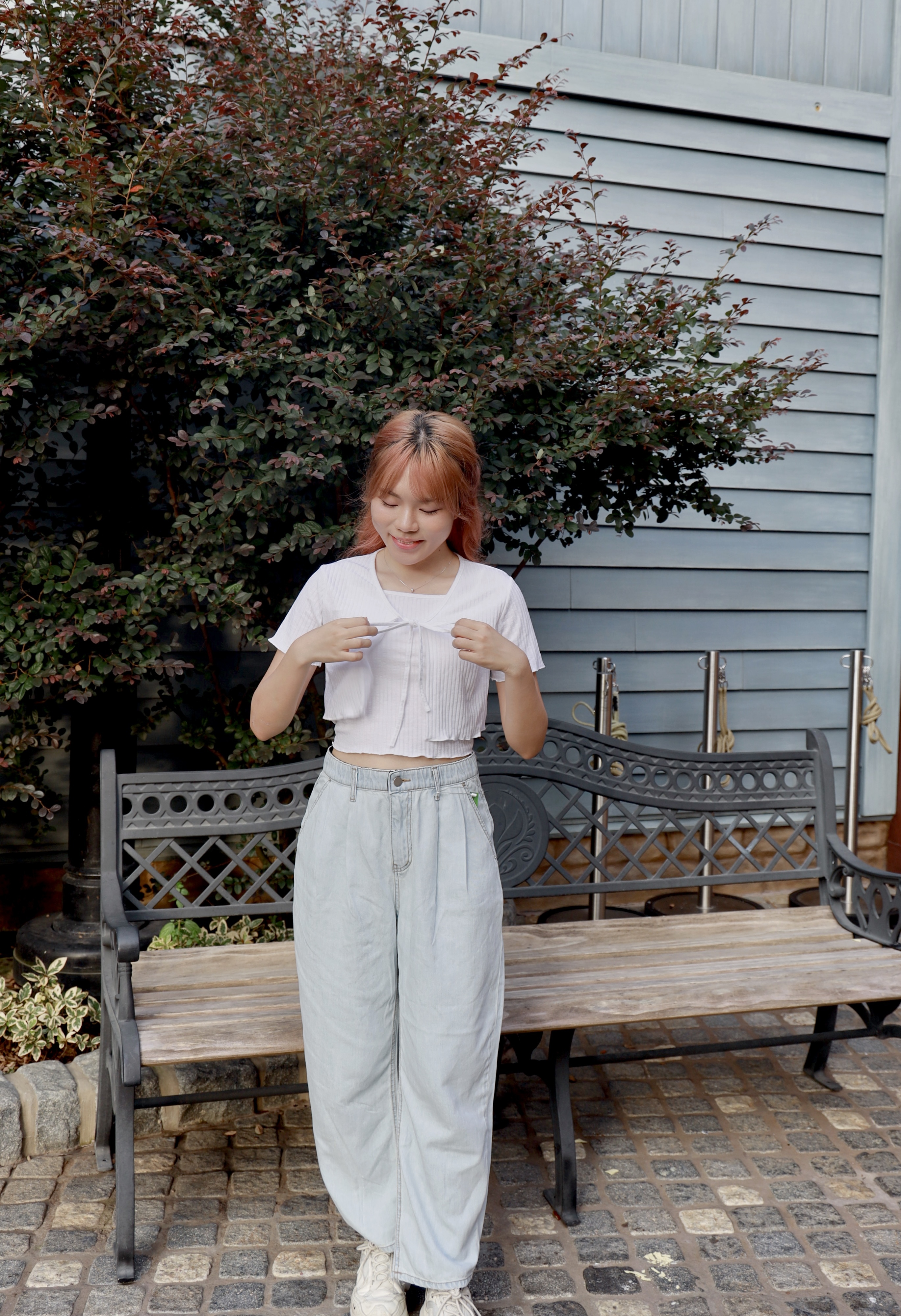 ||PA83|| 夏日跳脫高腰闊腳牛仔褲