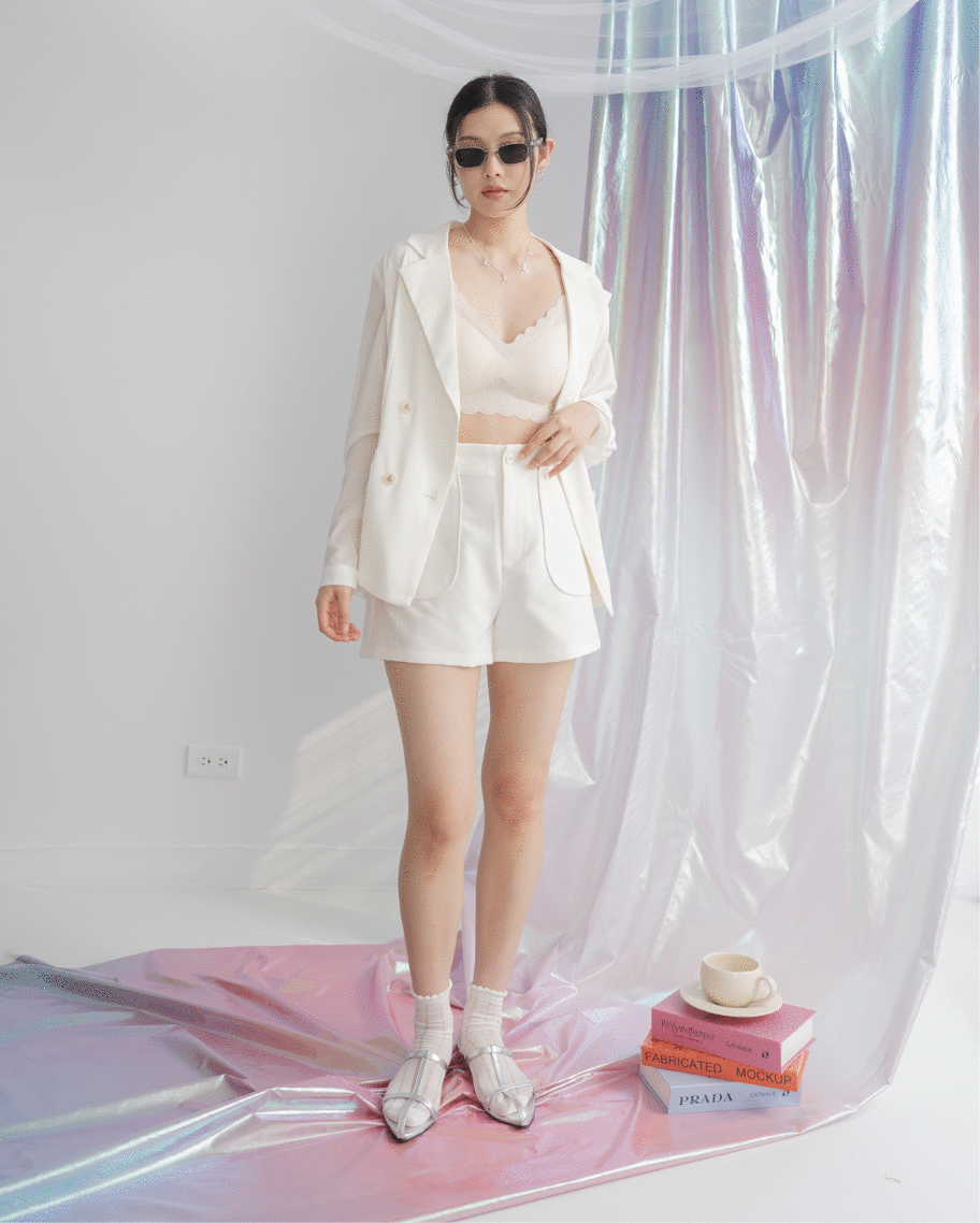 都會拼接透氣西裝外套