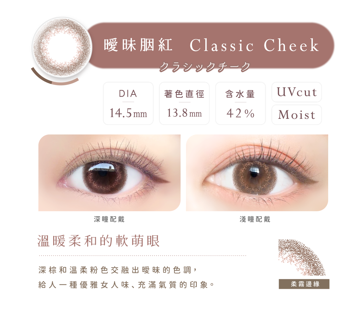 【EverColor】曖昧胭紅Classic Cheek - 彩色日拋 10片裝
