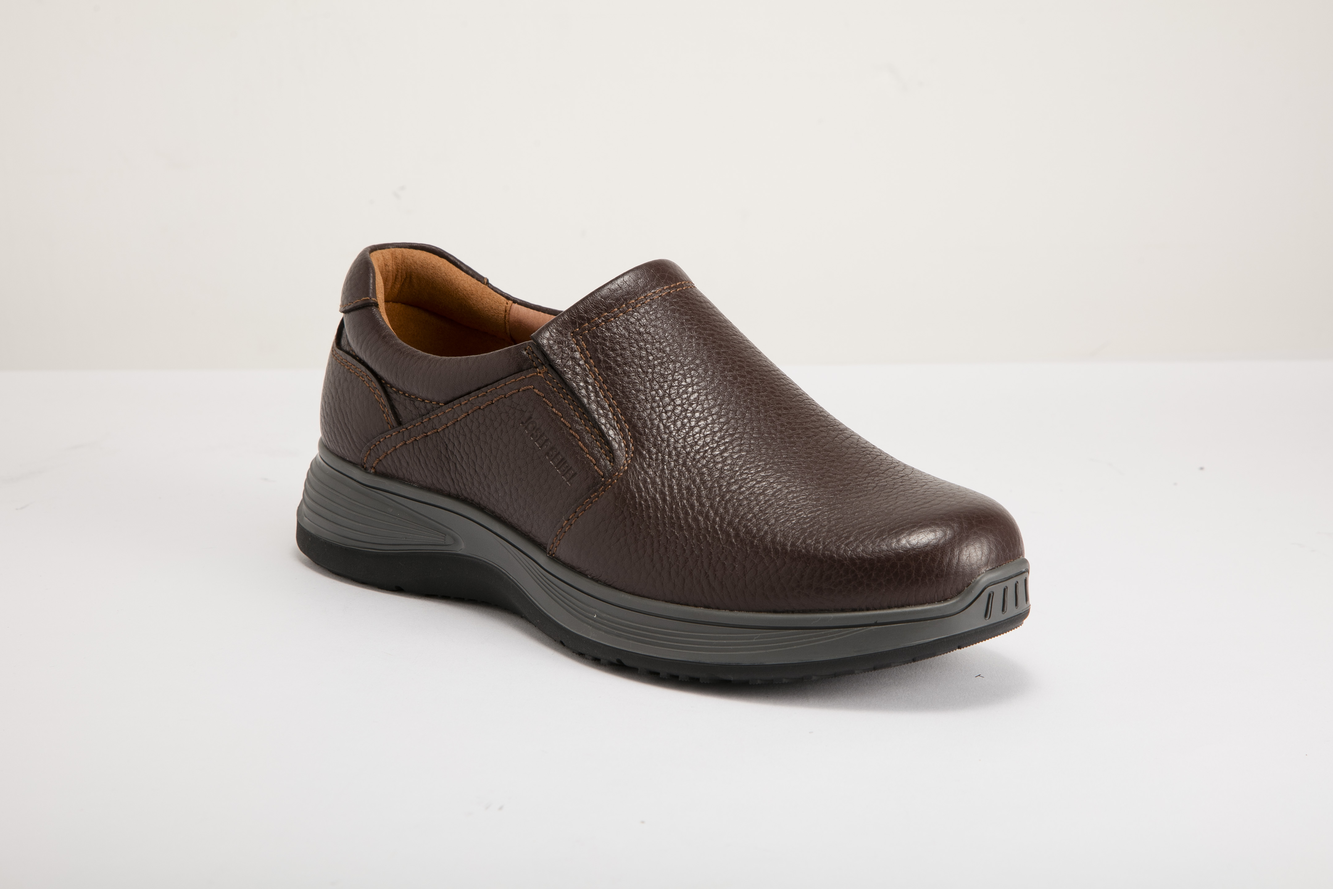 Josef Seibel - 男裝無飾休閒懶人皮鞋 25931376 21-BRN