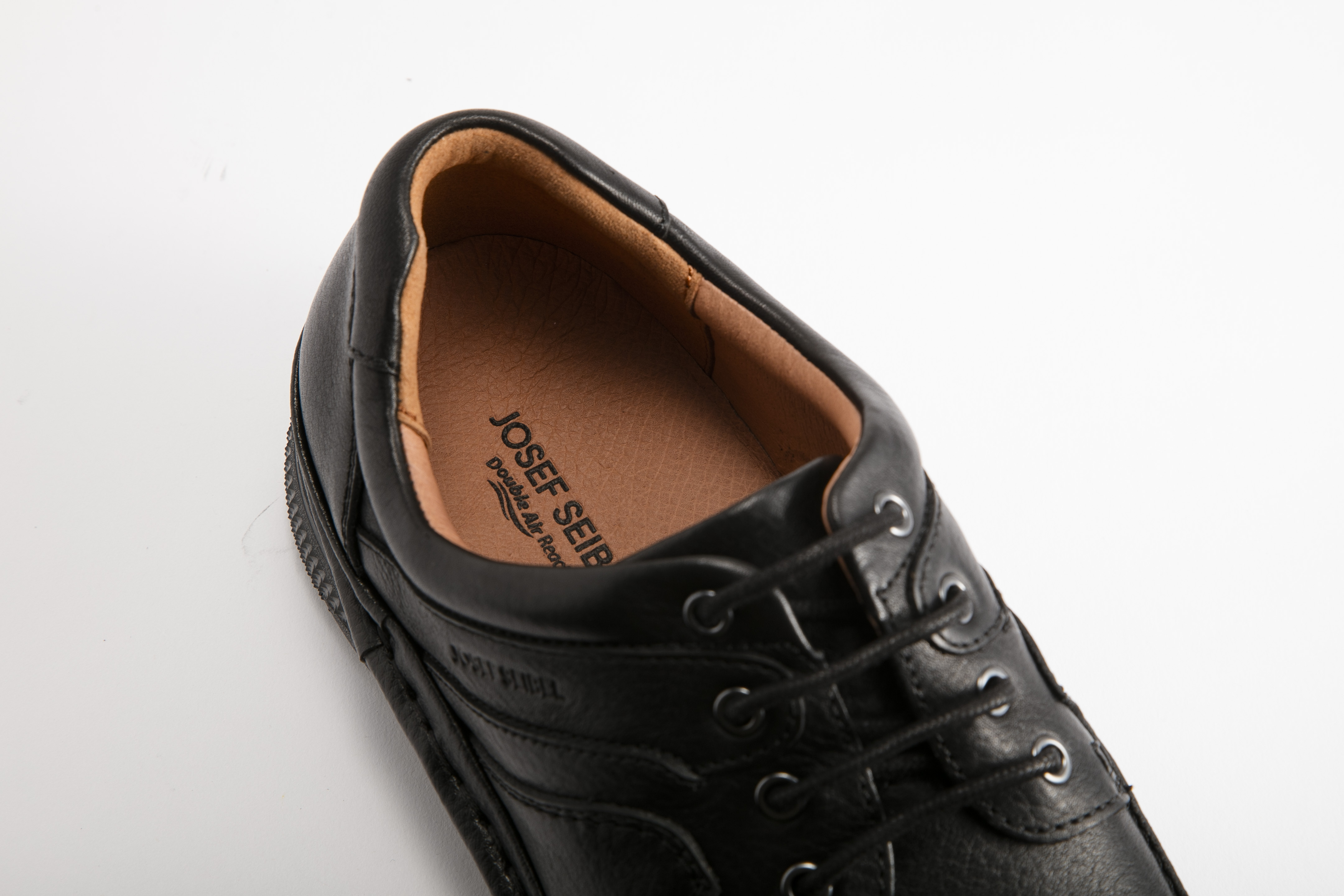 Josef Seibel - 男裝裙飾休閒綁帶皮鞋 029270 410-BLK