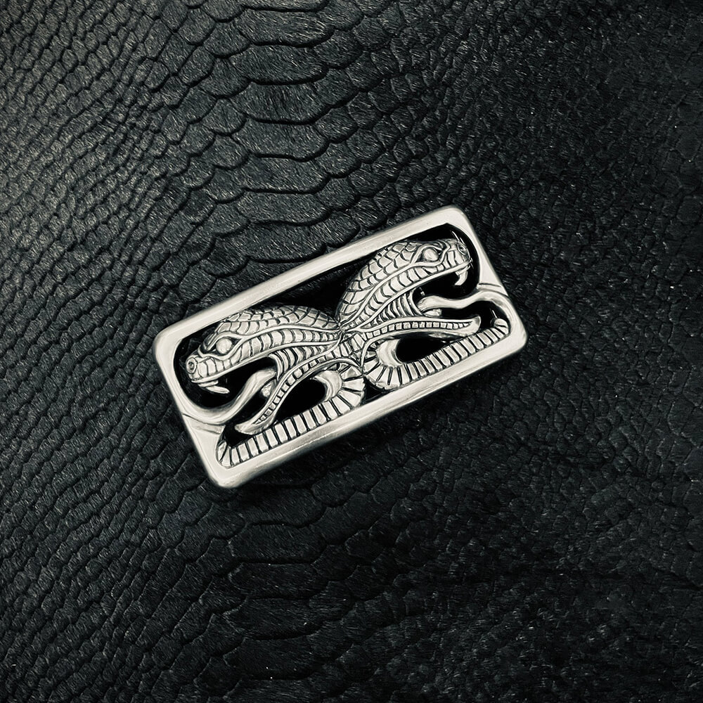 毒蛇風暴 造型皮帶扣 / 皮帶頭 - 現貨