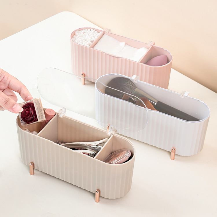 奶油風化妝棉收納盒【BE011】