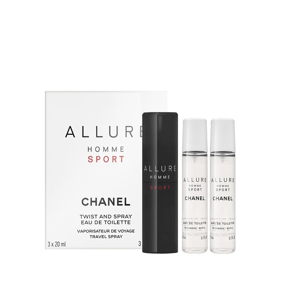 CHANEL ALLURE男性運動隨身淡香水20mlx3