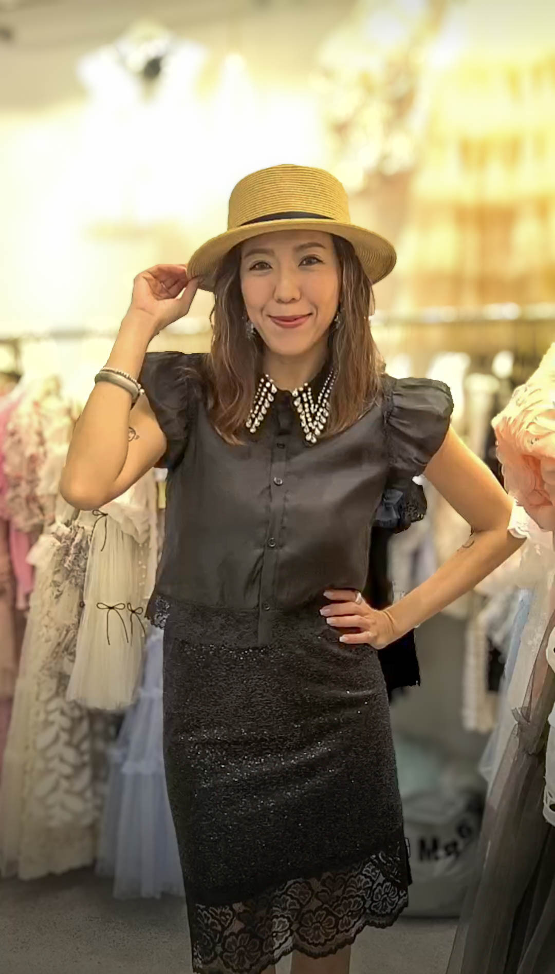 🥰PM_K4114  ▶️亮亮 5分裙子 (S.M的穿)👉W:cm H:cm L:cm👈