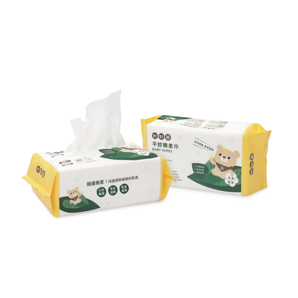 平紋棉柔巾-抽取式(限宅配)_妙妙熊