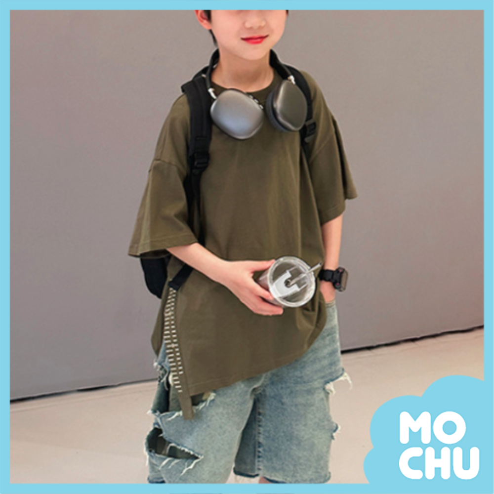 不規則側開造型上衣