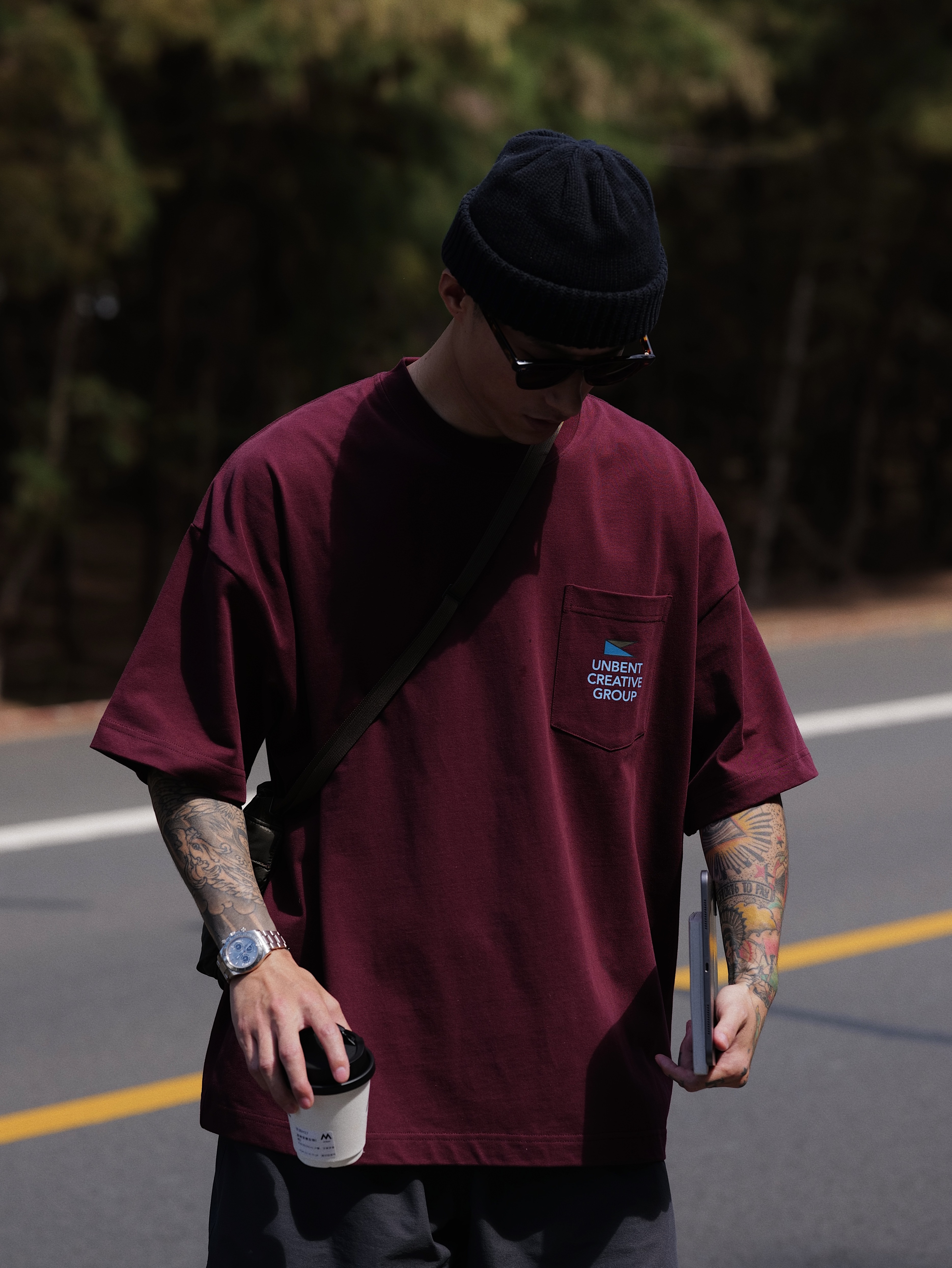 #預購 UNBENT 24SS 標語印花 寬鬆口袋 短T 七色