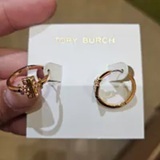 [S] TORY BURCH ROSE ROPE PEARL CHAIN NECKLACE, 143338-666 (STB715)