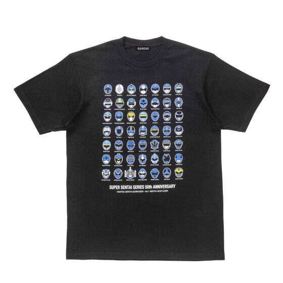 242413 Pbandai 預訂 2026/1月 スーパー戦隊50周年記念　歴代ブルー　Tシャツ