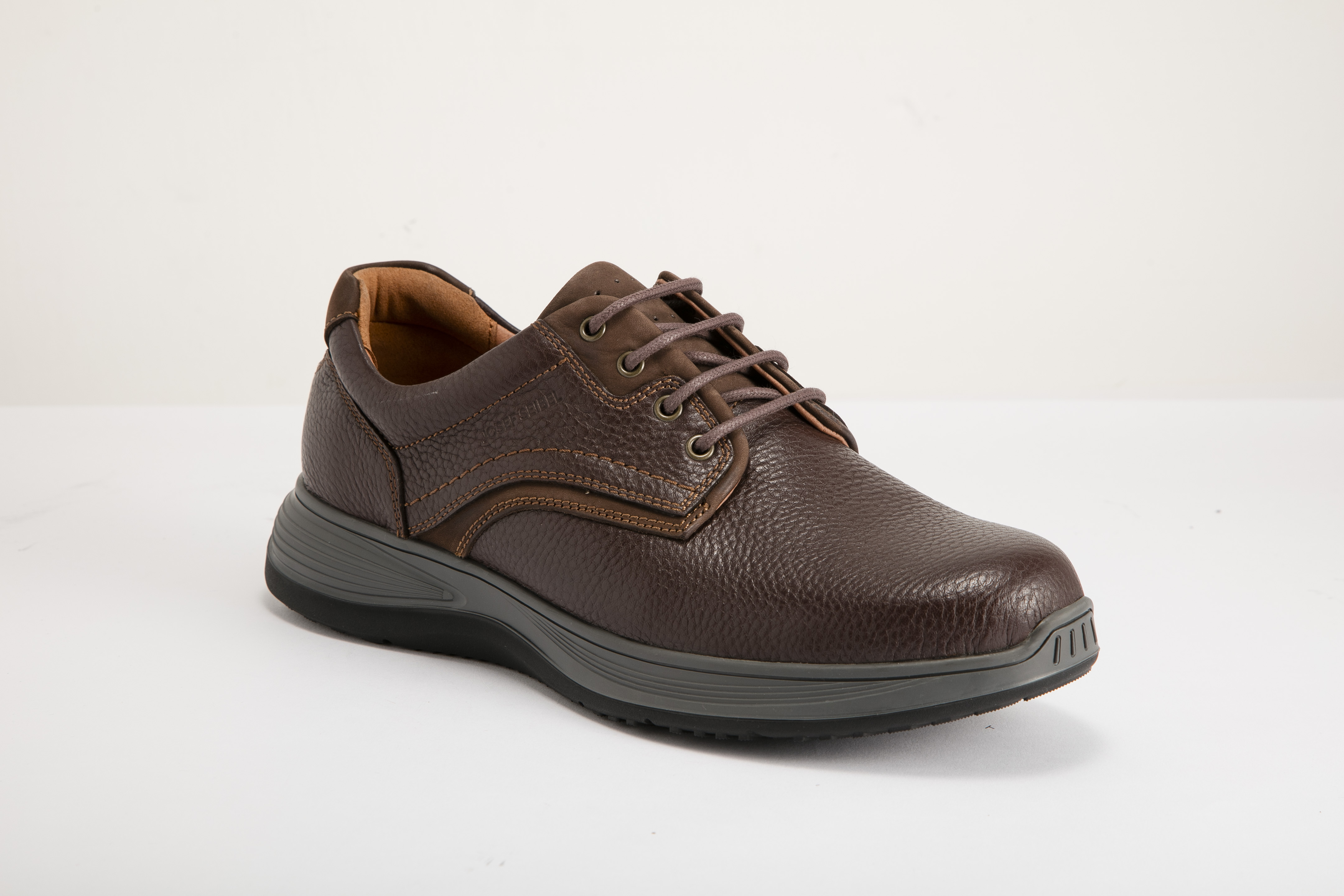 Josef Seibel - 男裝無飾休閒綁帶皮鞋 25931377 21-BRN