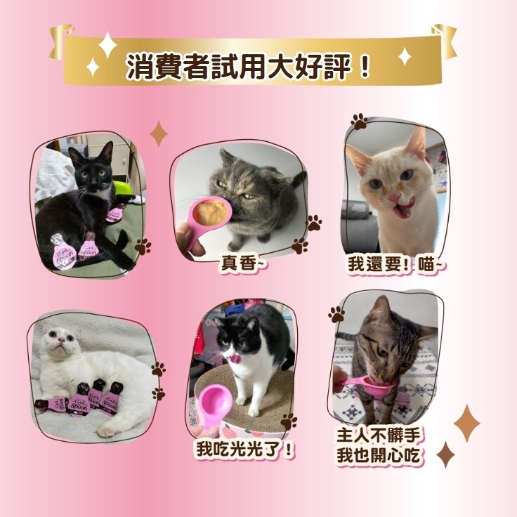 Unicharm 嬌聯｜銀湯匙喵湯匙肉泥 10g*10入 (肉泥零食)