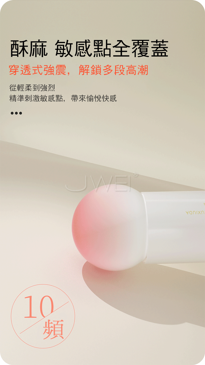 MyToys．H-Vibe 蜜糖 10X10雙點震動多功能柔軟矽膠按摩棒(H外型設計 高頻強震 內外高潮)