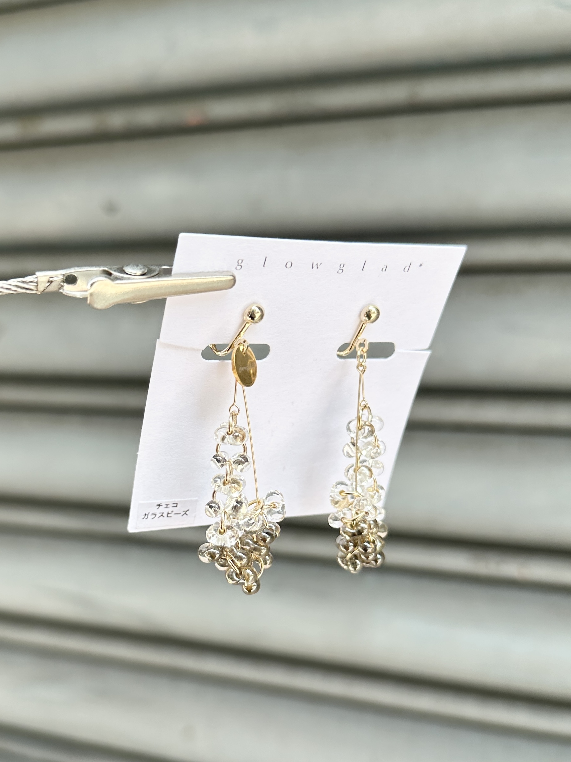 [glowglad] ruban | 棕色 | 耳夾 | NO.68