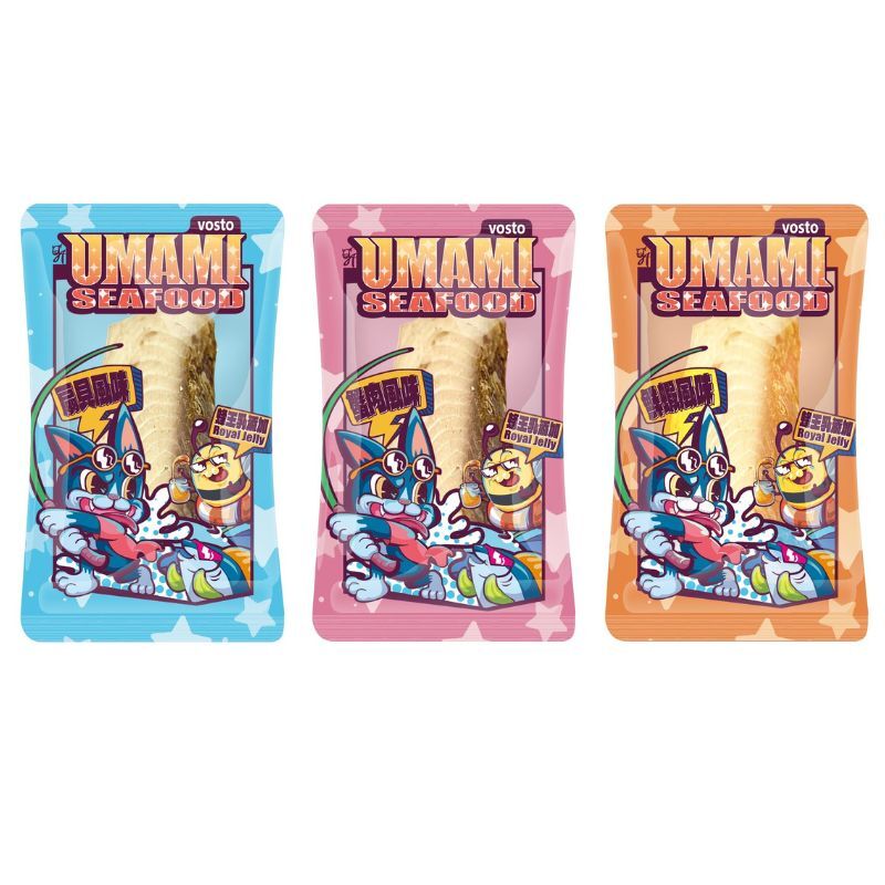 Vosto｜UMAMI 鮪魚條 30g (扇貝味 鮮蝦味 螃蟹味 貓鮮食零食)