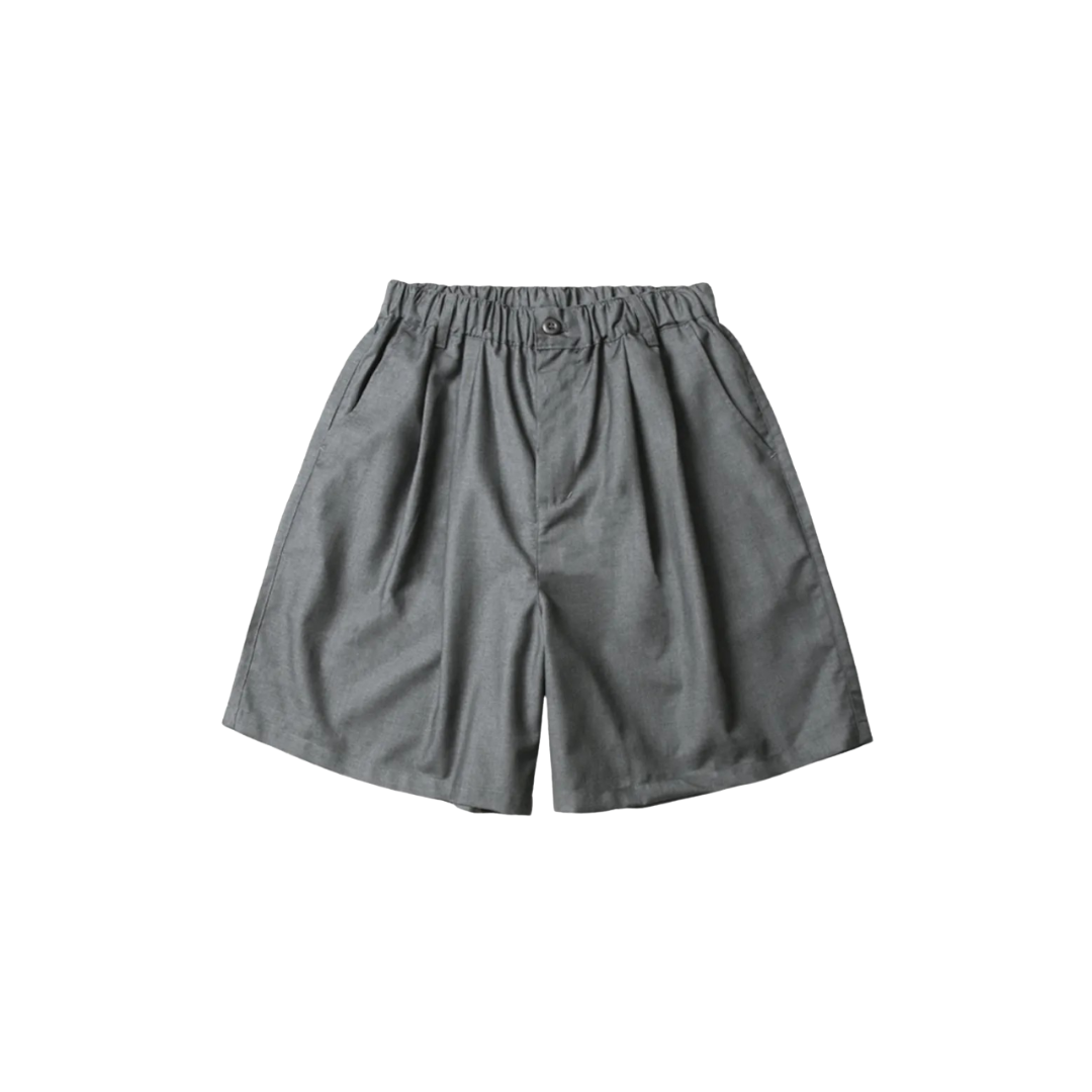 A.A Grey Pleated Shorts 寬版西裝短褲