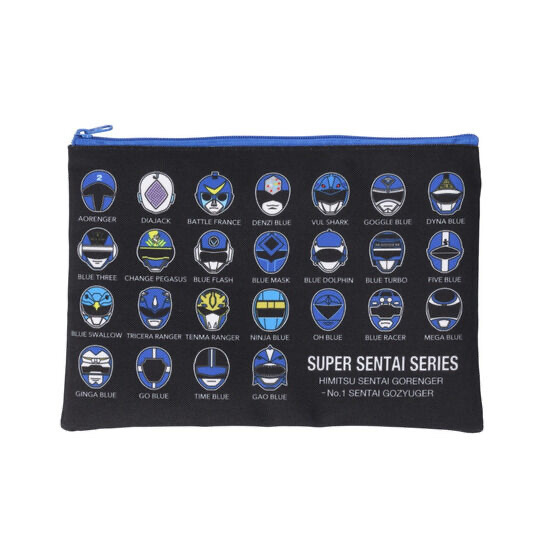 233532 Pbandai 預訂 2025/9月 スーパー戦隊50周年記念　歴代ブルー　ポーチ