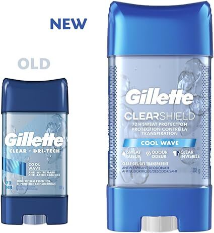 吉列 Gillette Clear Gel 男士止汗透明凝膠, 108g