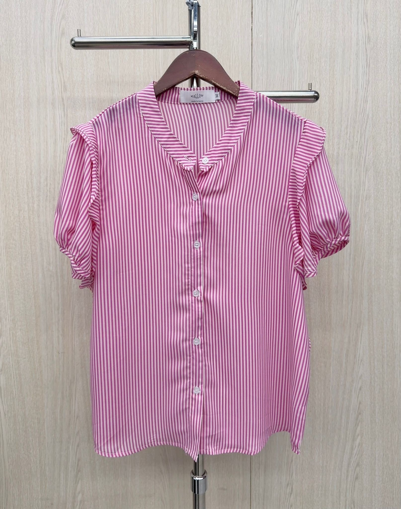 韓國高質雪紡料直條top~96G