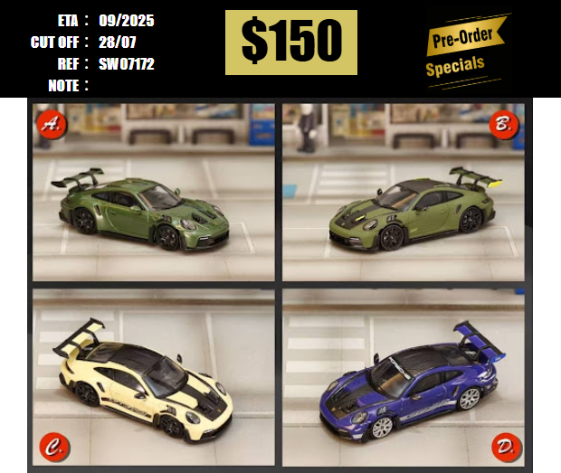 PO-$150 * STREET WEAPON * 1:64 992 GT3 RS JUNGLE(A) [OD17/07]