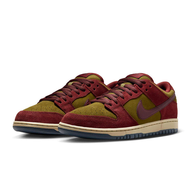 Nike SB Dunk Low "Dark Team Red" 橄欖酒紅 麂皮 男鞋 HQ1625-600 [台灣現貨]