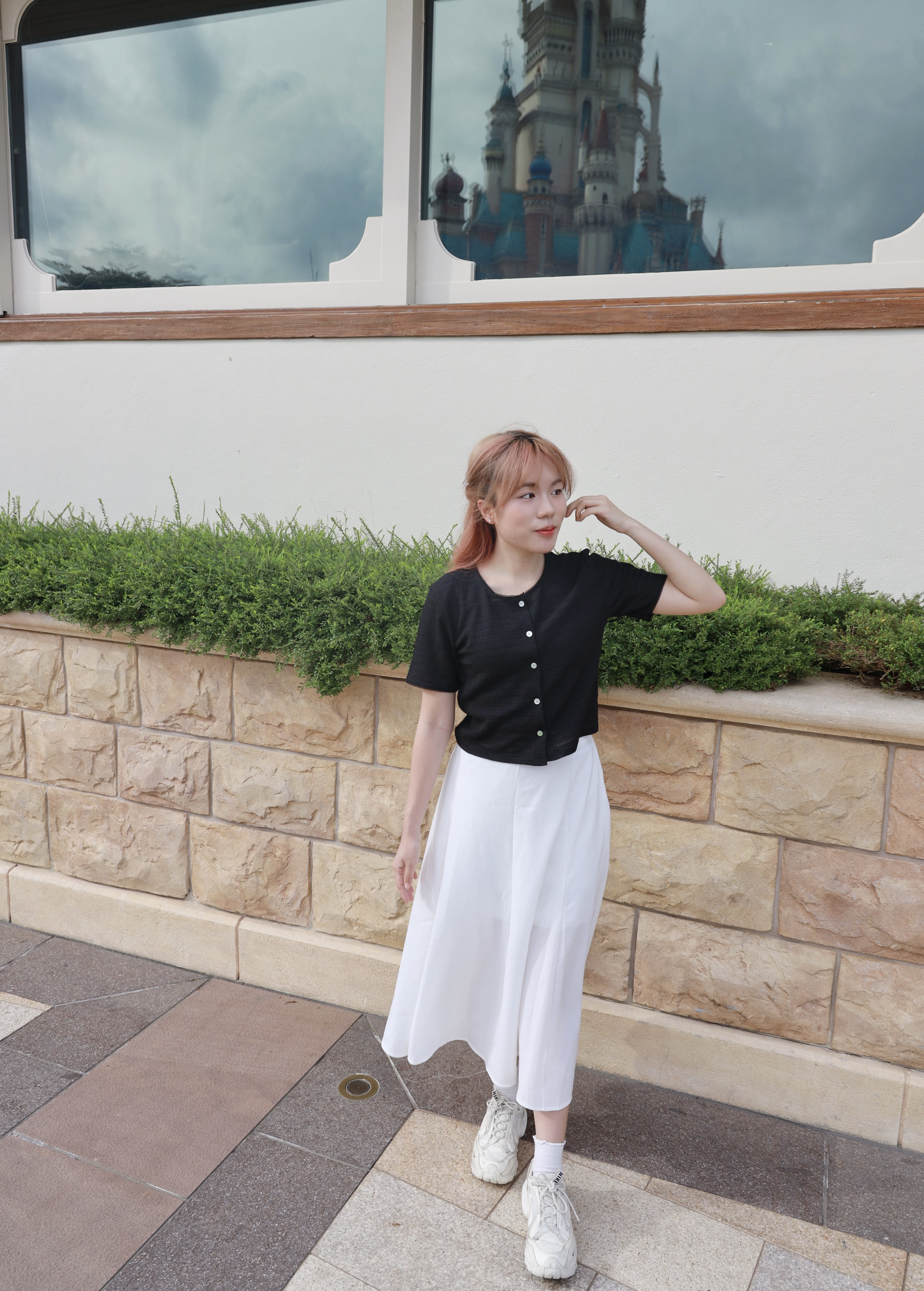 ||SKl257|| 返工氣質傘長裙