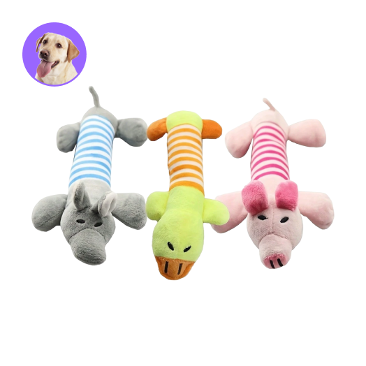 寵物舒壓玩具－狗狗咬咬布偶