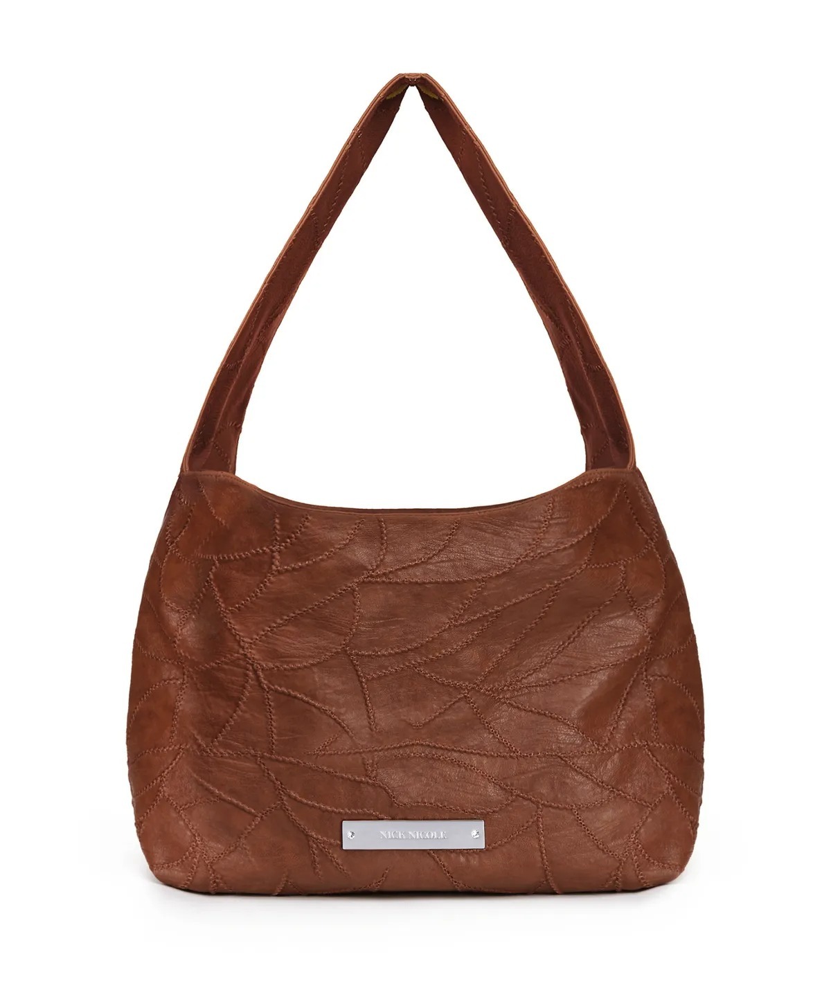 【NICK&NICOLE】 LEATHER WRINKLE TOTE BAG / 追跡付 NICK&NICOLE LEATHER WRINKLE TOTE BAG