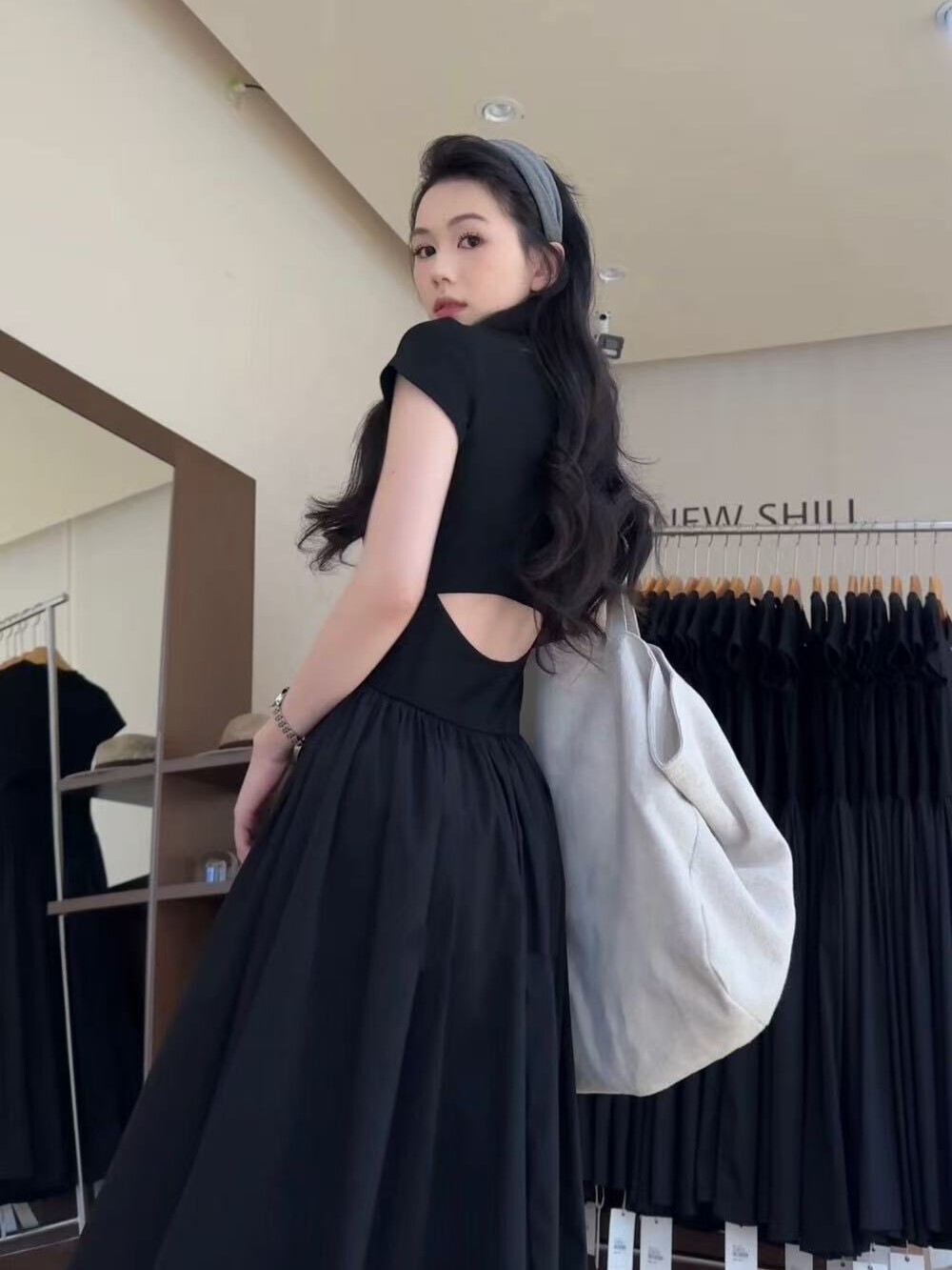 洋裝丨性感小心機露腰長洋裝