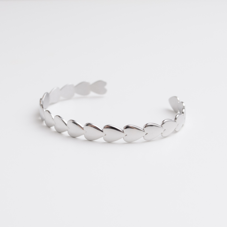 OUS Puffy Heart Cuff Bracelet 心鏡開口手環