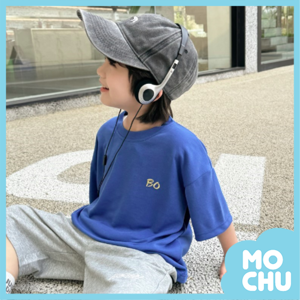 BO繡字短袖上衣(三色)