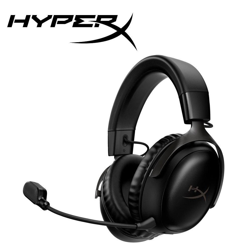 HyperX Cloud III Wireless颶風3 無線電競耳機-黑 (77Z45AA)