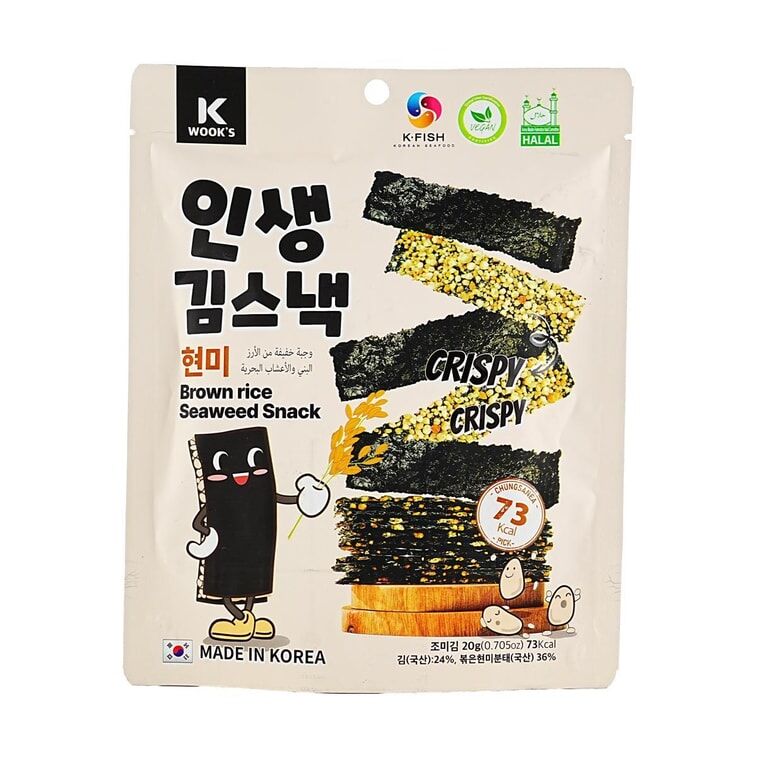 【直播】CHUNGSANEA K WOOK'S LL071705 糙米夾心海苔脆 20g