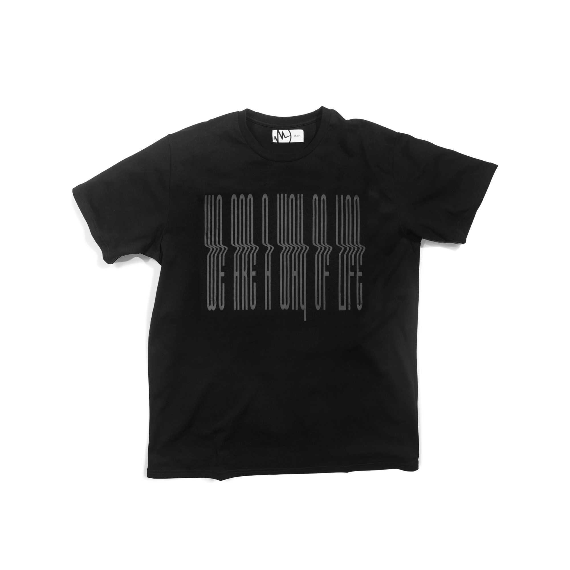 432HZ PLASTISO PRINT TEE DH19-A005 432-0011 BLACK