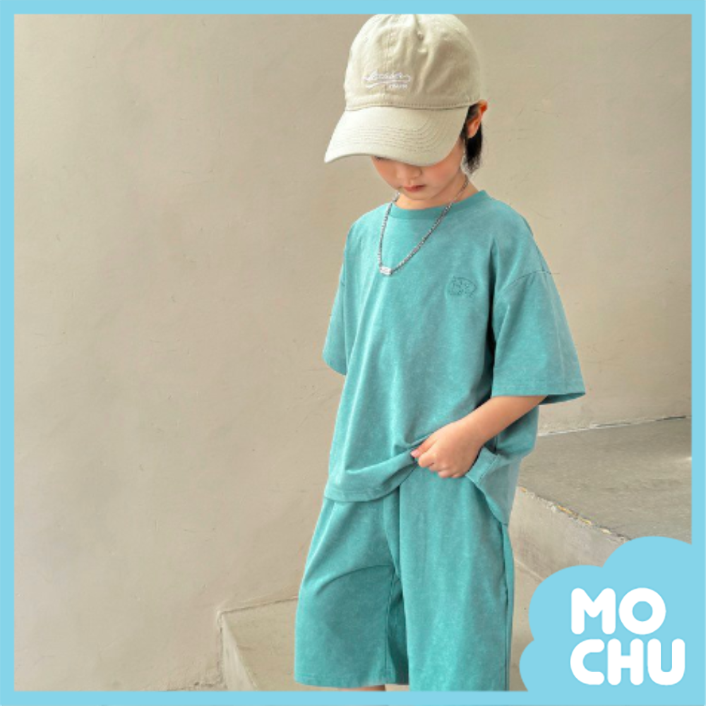 洗色素面休閒套裝