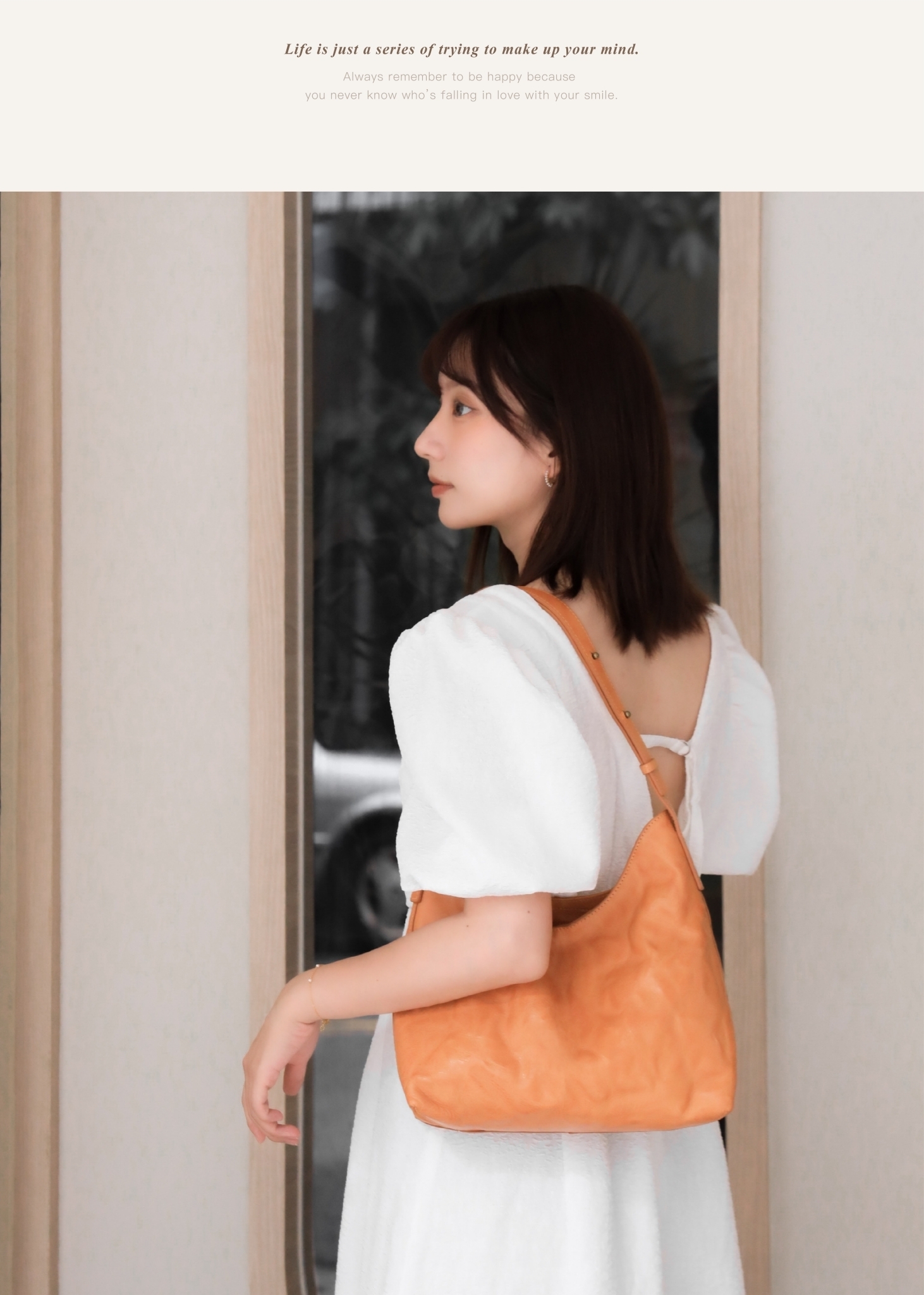 Aurora微笑包內裝展示|三層分隔設計收納不凌亂