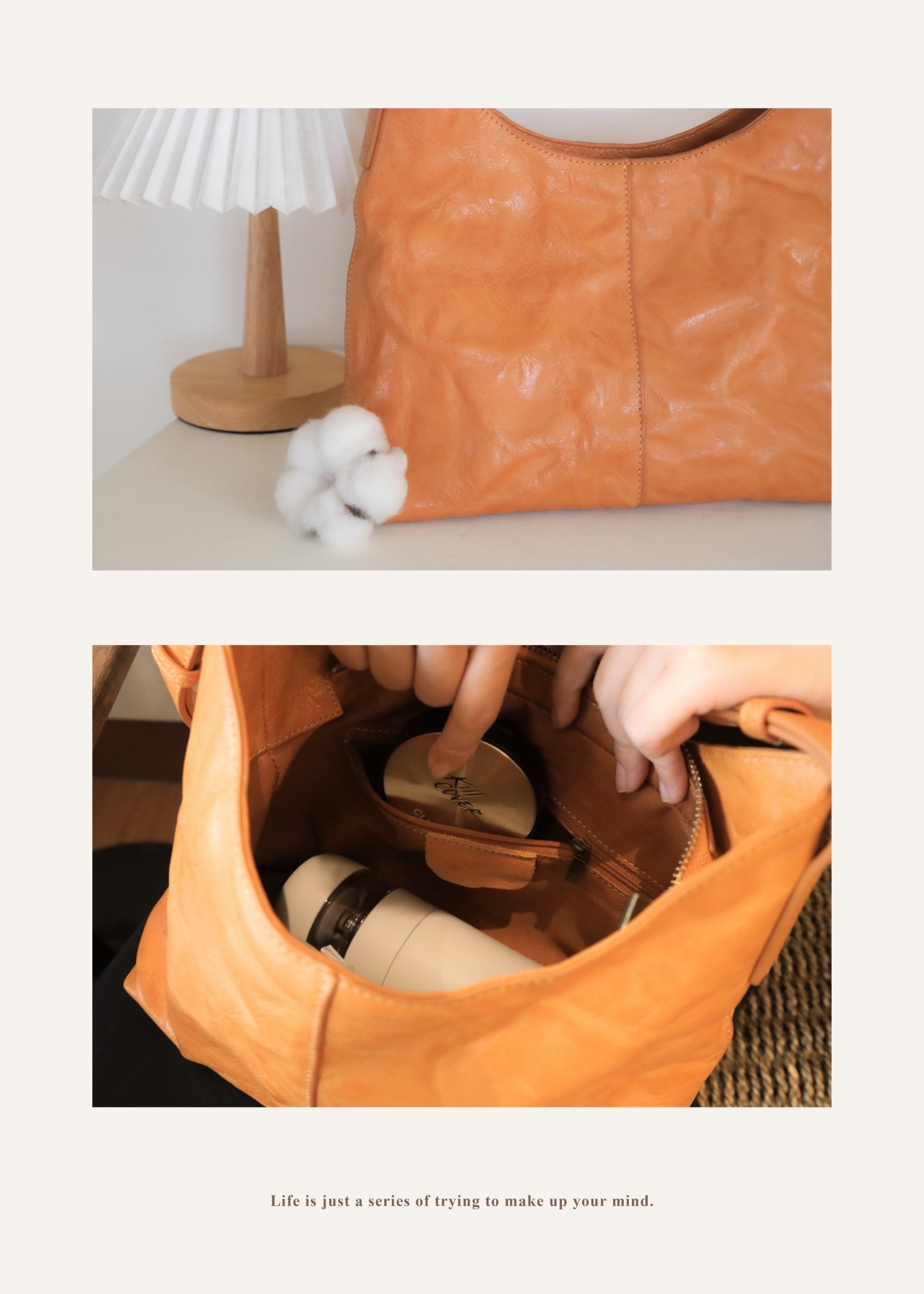 文青風半月包推薦|皮革柔軟搭配微笑曲線造型