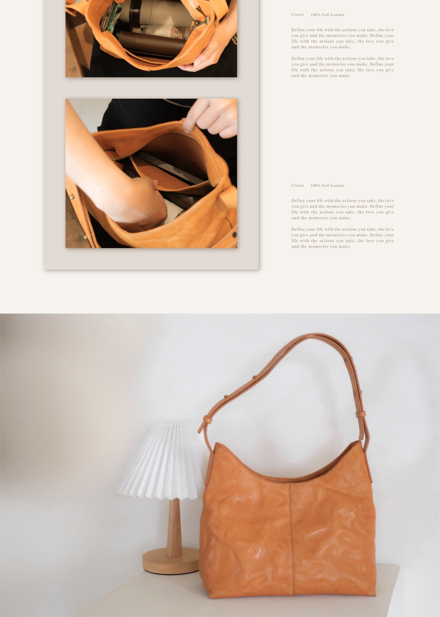 植鞣牛皮質感包款|自然紋理提升包包層次