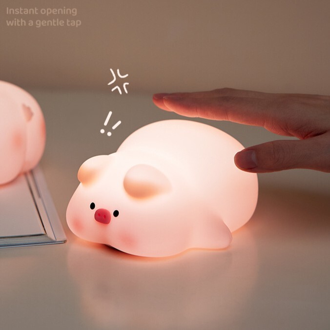 《6131》屁屁小粉豬拍拍夜燈