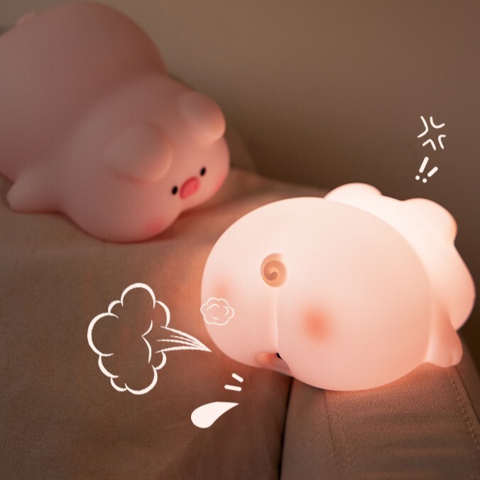 《6131》屁屁小粉豬拍拍夜燈