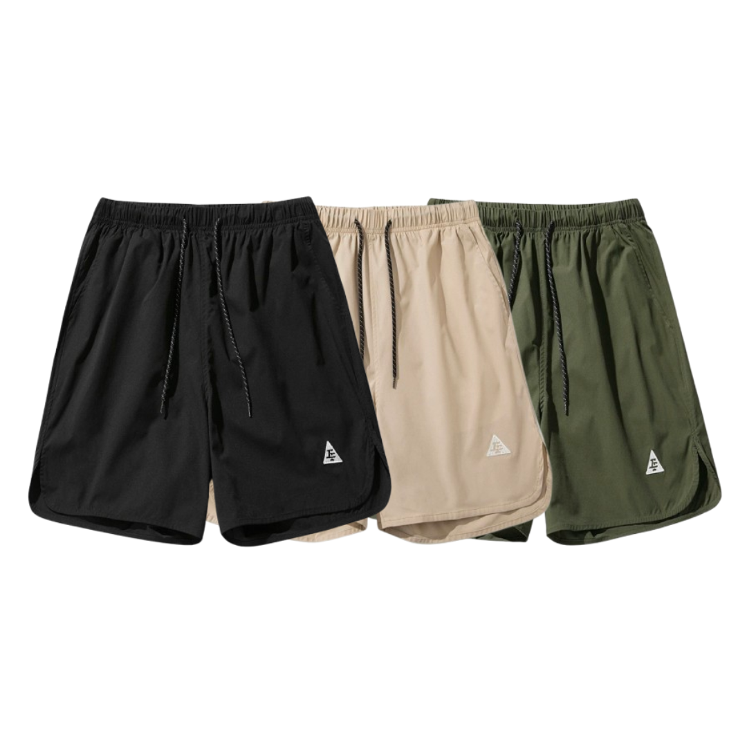 NATURE 弧形褲腳 彈力速乾 短褲 L2256