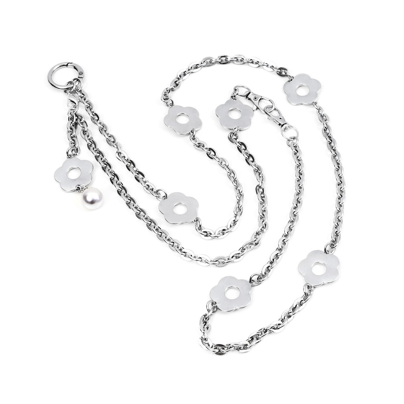 平價飾品,珍珠,花,手機吊飾,手機掛繩