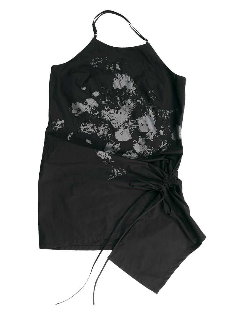 Enclave BIAS-CUT “CRUISE” SPAGHETTI DRESS-BK