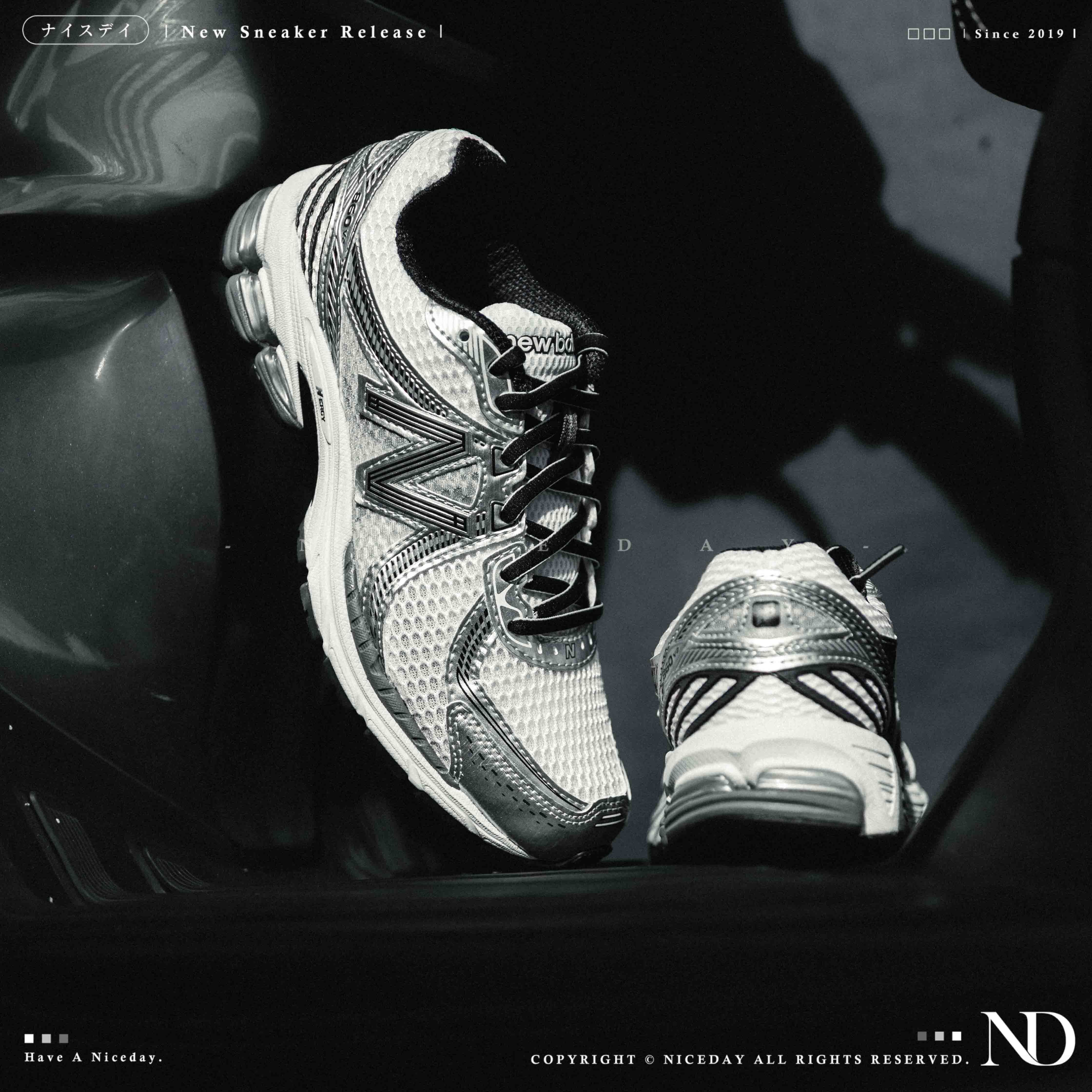 NICEDAY 現貨 New Balance 860 白銀 灰白 白 灰 銀 復古 跑鞋 機能 慢跑 ML860GB2