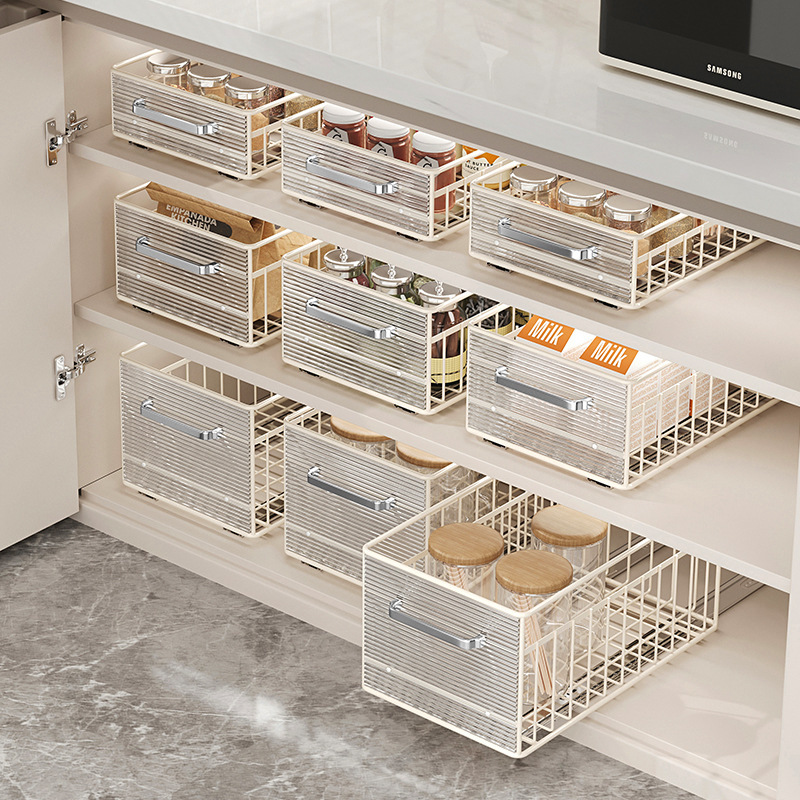 《6133》鐵藝抽屜式收納籃