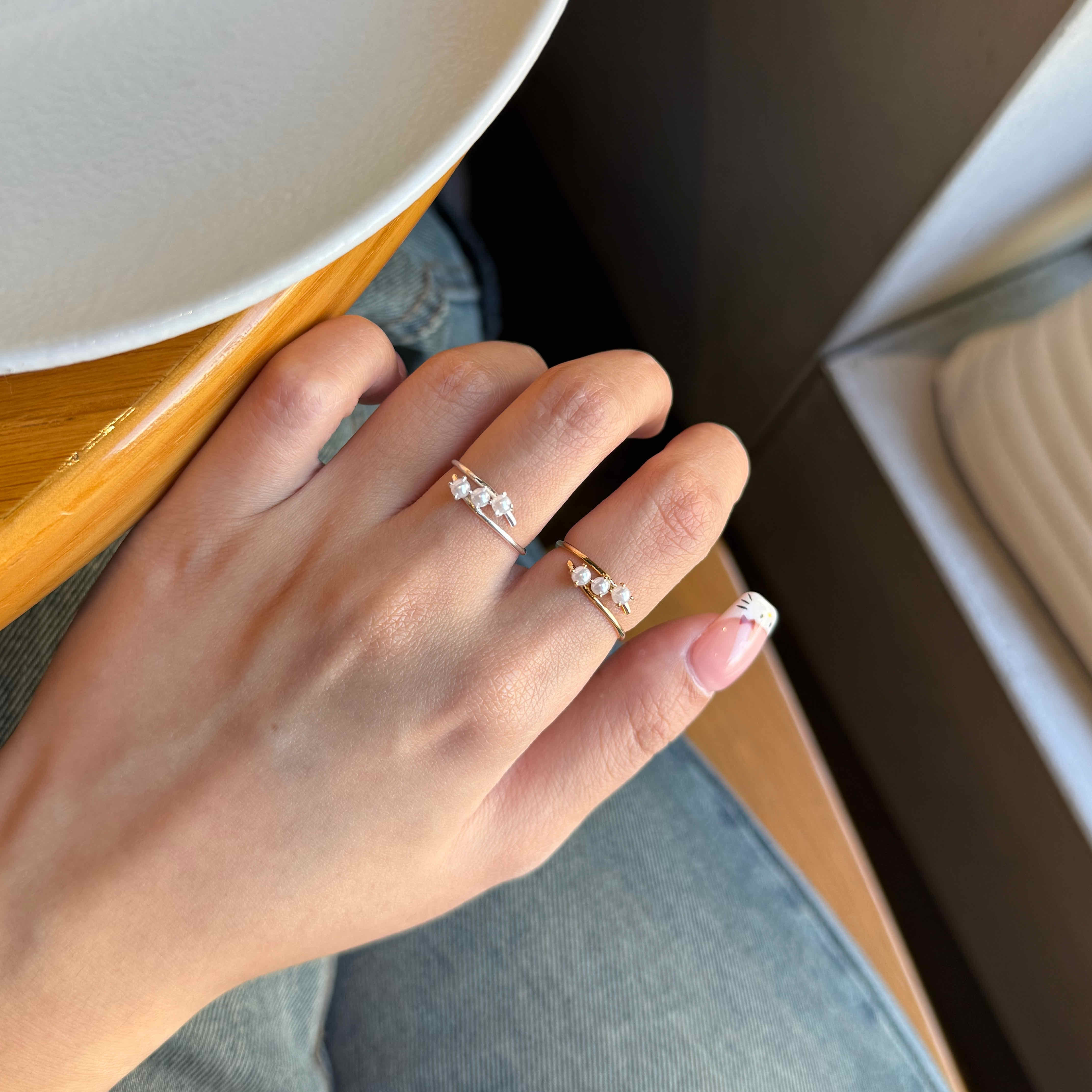 🇰🇷925 silver Precious 戒指｜2 color