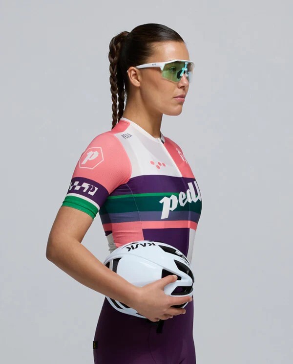 Pedla 女款車衣 Heritage Classic Jersey /Multi 粉白