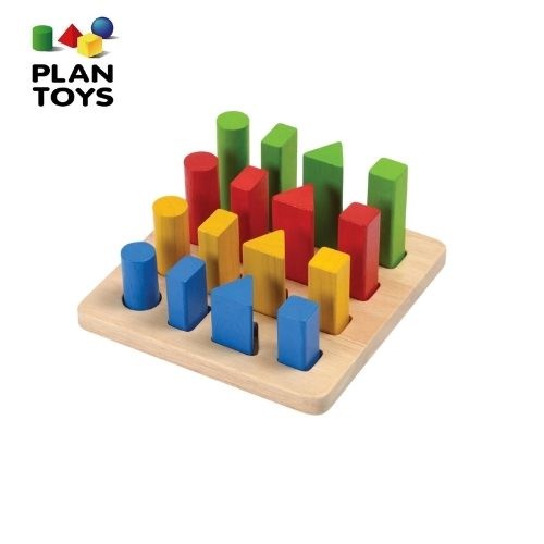 【樂森藥局】泰國 Plantoys 幾何積木學習板 5125