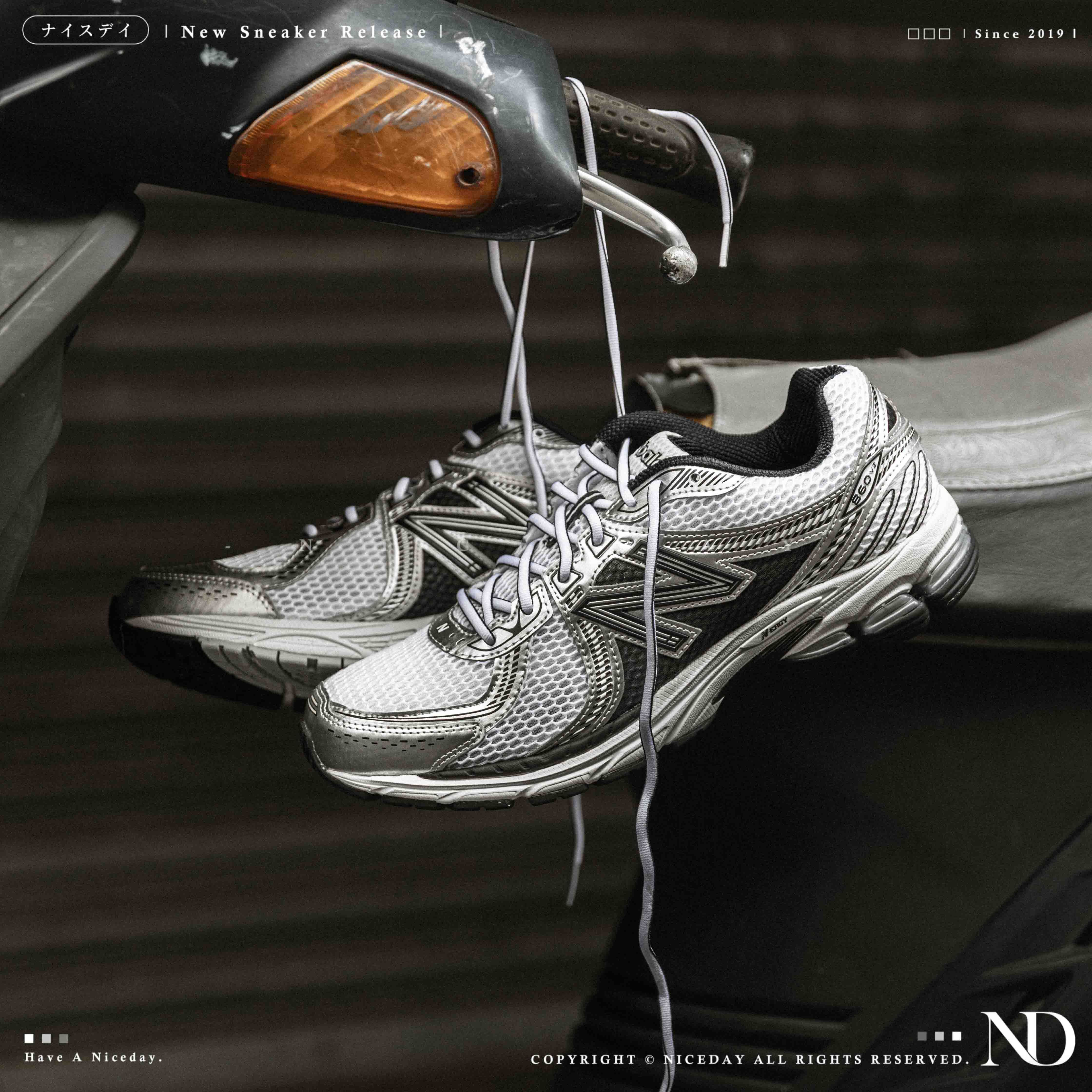 NICEDAY 現貨 New Balance 860 白銀黑 白銀 銀 白 復古 跑鞋 舒適 慢跑 ML860XD
