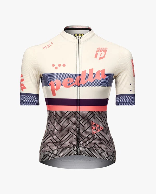 Pedla 女款車衣 Heritage Classic Jersey /RideKnit 米灰